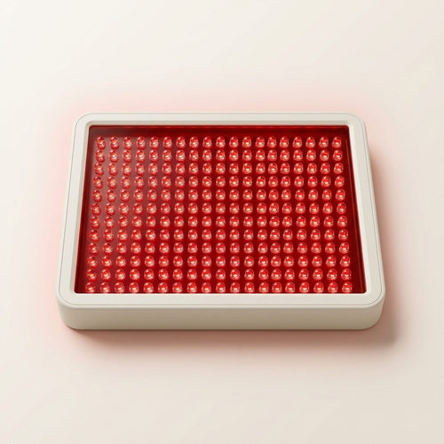 Folliq Portable Face Panel from the front, red 633 nm LEDs on