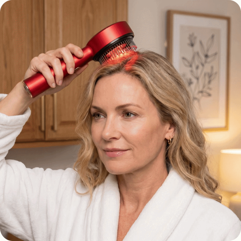 Stimulate Hair Follicles with Red Light